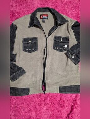 VTG Urban Culture Propain Denim Jacket Mens XL Two-piece Tone Y2k